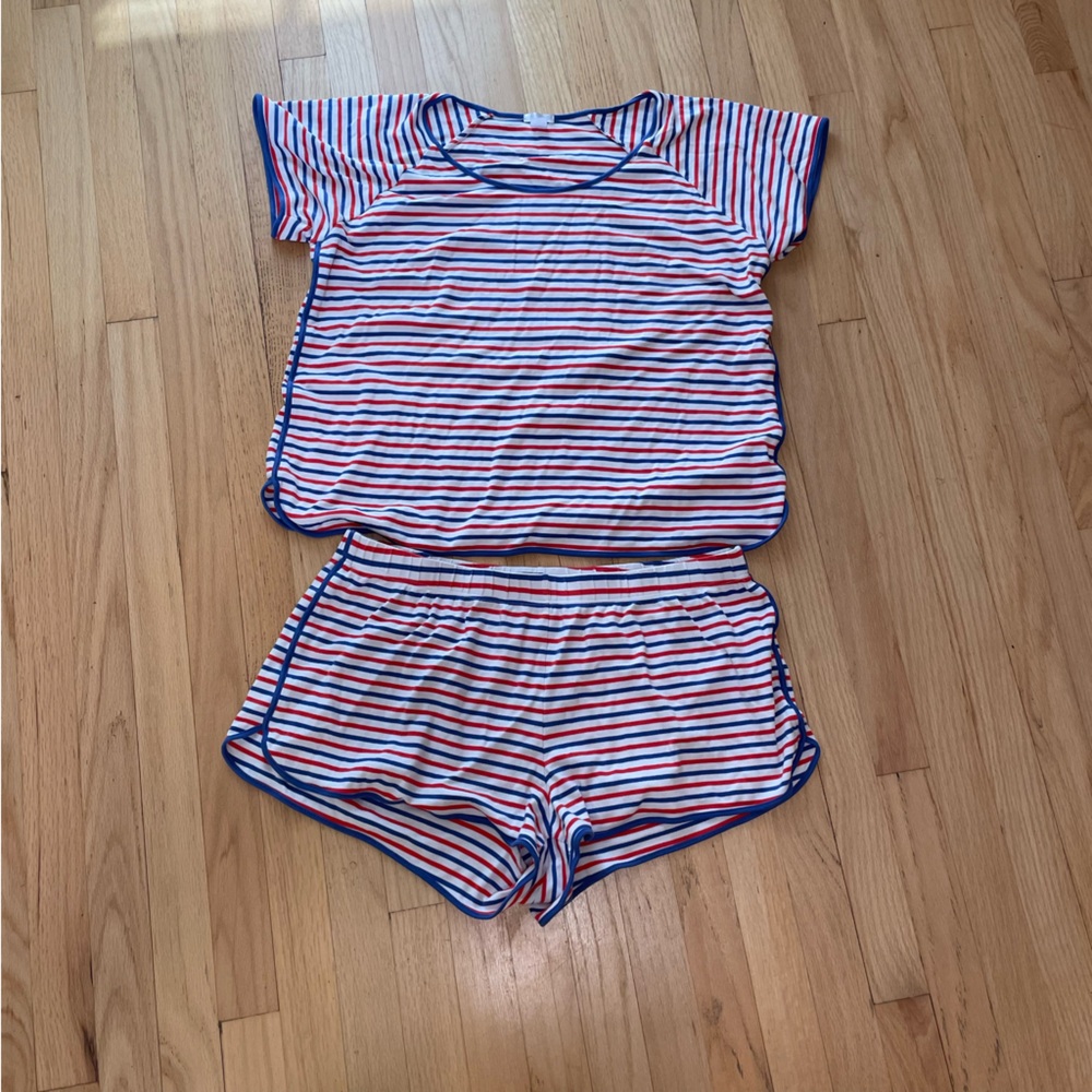 Lake woman’s pajama set, XXL red white and blue